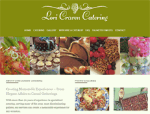 Tablet Screenshot of loricravencatering.com